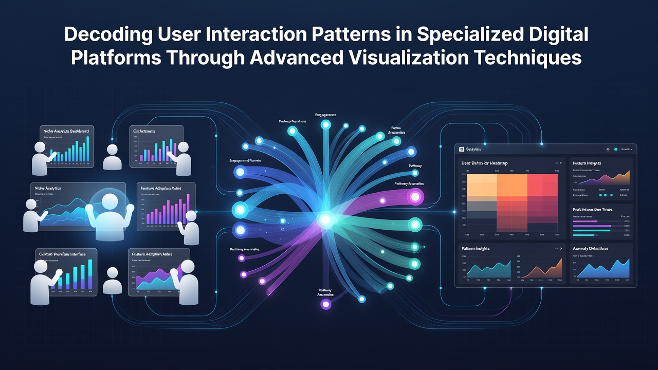 Decoding User Interaction Patterns in Specialized Digital Platforms Through Advanced Visualization Techniques