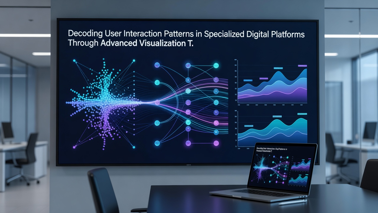 Interactive network graph illustrating user clusters and feature transitions within a specialized digital platform